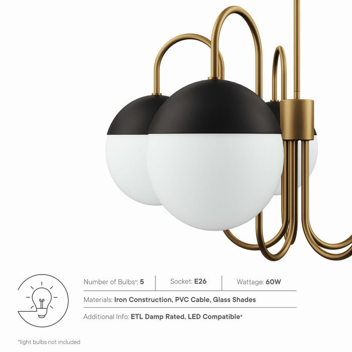 Stellar 5-Light Chandelier by Modway