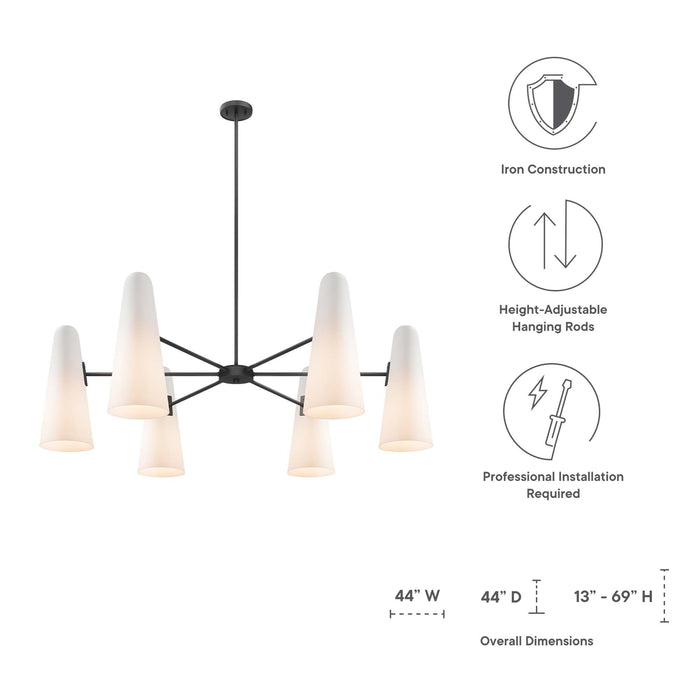 Beacon 6-Light Chandelier by Modway