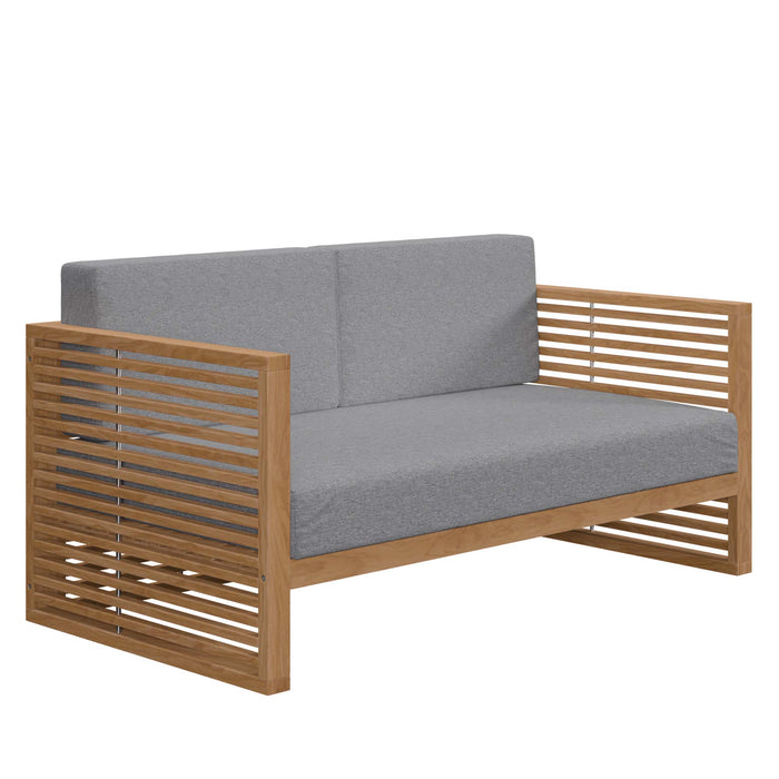 Carlsbad Teak Wood Outdoor Patio Loveseat by Modway