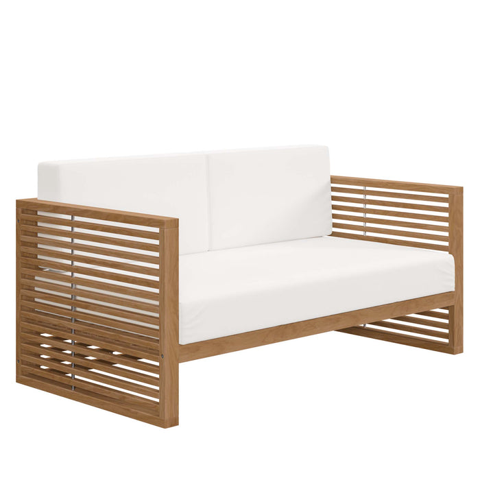 Carlsbad Teak Wood Outdoor Patio Loveseat by Modway