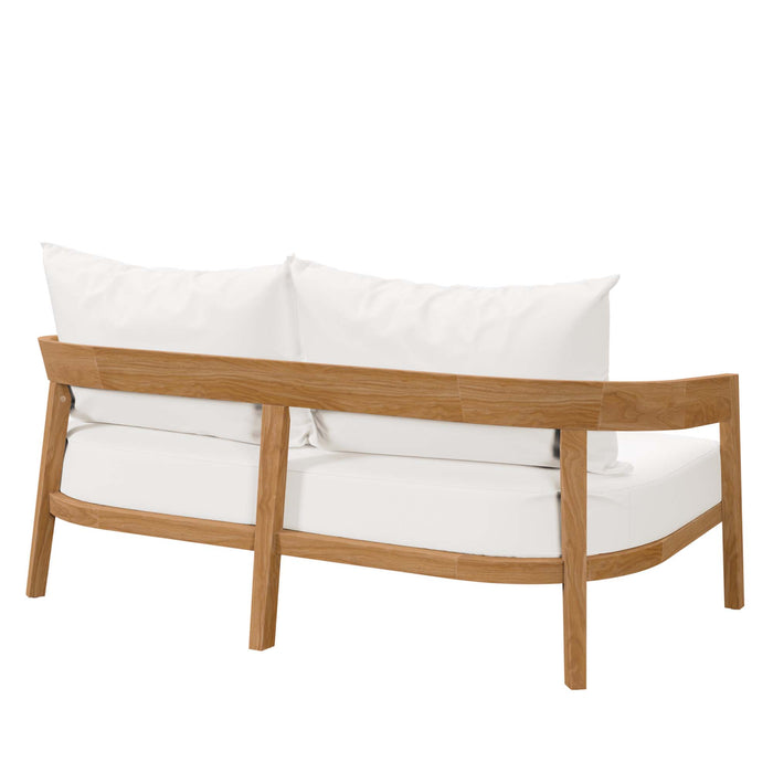 Brisbane Teak Wood Outdoor Patio Loveseat by Modway