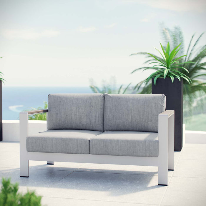 Shore Outdoor Patio Aluminum Loveseat by Modway