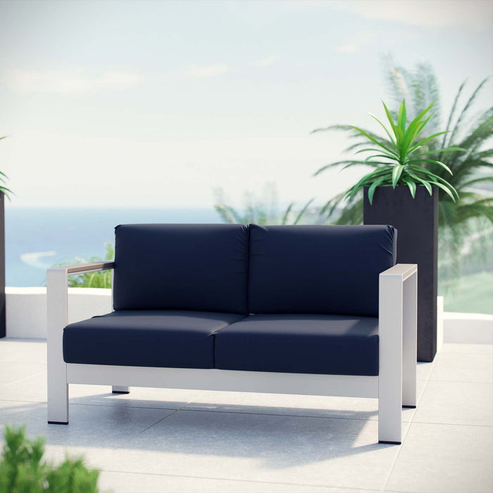 Shore Outdoor Patio Aluminum Loveseat by Modway