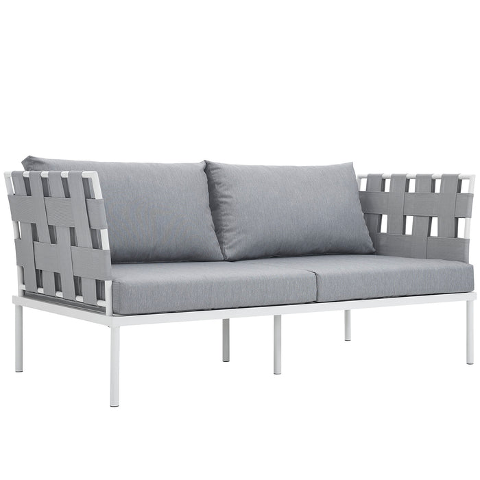 Harmony Outdoor Patio Aluminum Loveseat by Modway