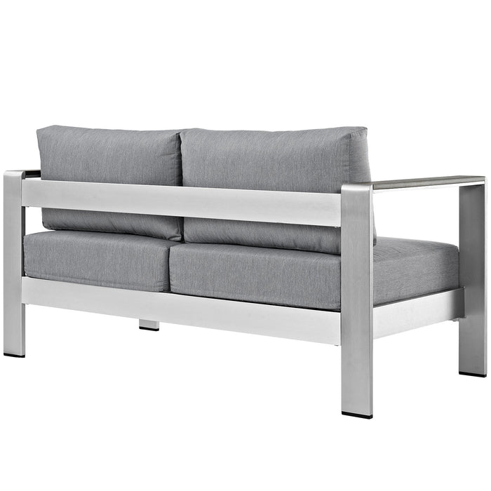 Shore Outdoor Patio Aluminum Loveseat by Modway