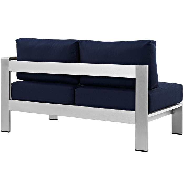 Shore Right-Arm Corner Sectional Outdoor Patio Aluminum Loveseat by Modway