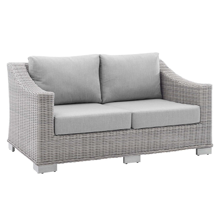 Conway Sunbrella� Outdoor Patio Wicker Rattan Loveseat by Modway