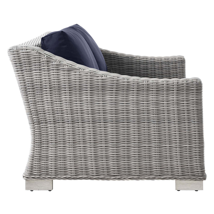 Conway Outdoor Patio Wicker Rattan Loveseat by Modway