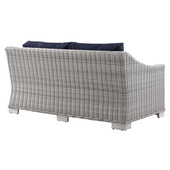 Conway Outdoor Patio Wicker Rattan Loveseat by Modway