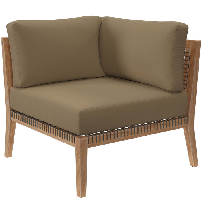 Clearwater Outdoor Patio Teak Wood Loveseat by Modway