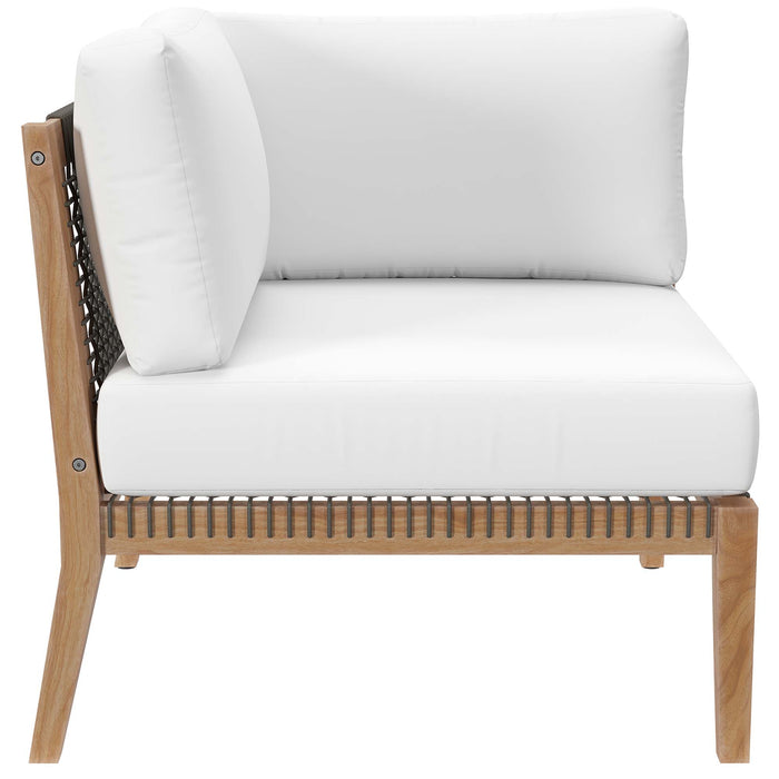 Clearwater Outdoor Patio Teak Wood Loveseat by Modway