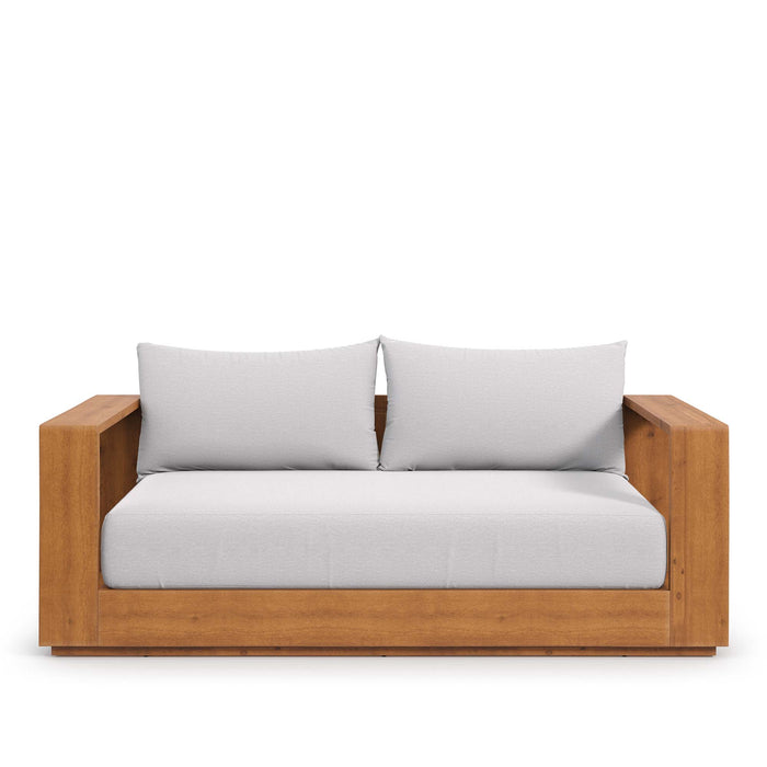 Tahoe Acacia Wood Outdoor Patio Acacia Wood Loveseat by Modway