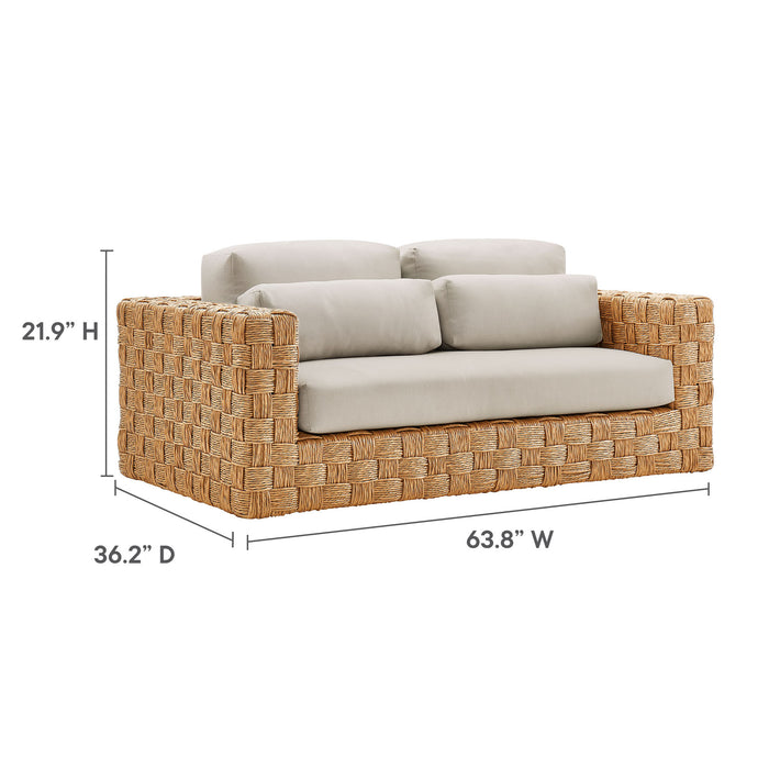 Thames Outdoor Patio Wicker Outdoor Patio Rattan Loveseat by Modway