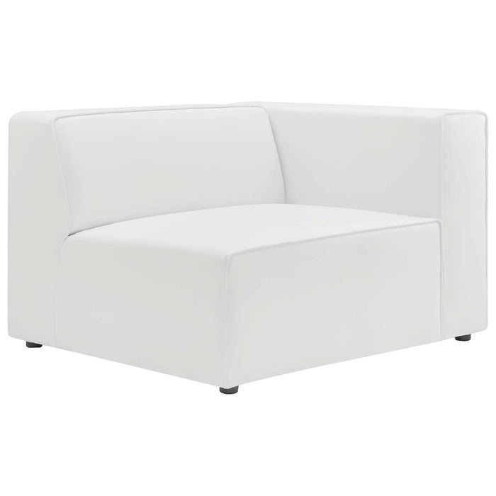 Mingle 2-Piece Vegan Leather Sectional Sofa Loveseat by Modway