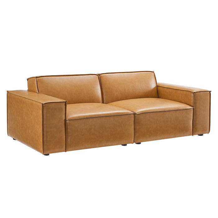 Restore Vegan Leather Loveseat by Modway