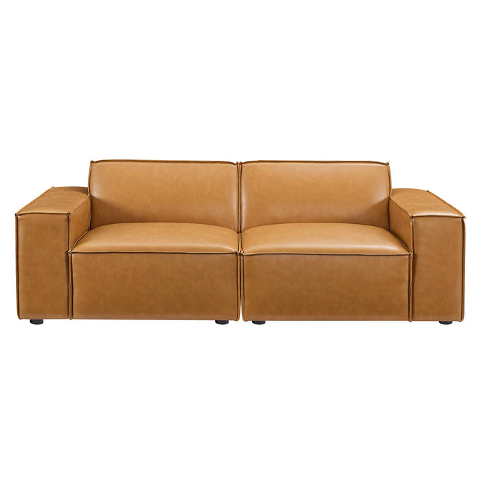 Restore Vegan Leather Loveseat by Modway