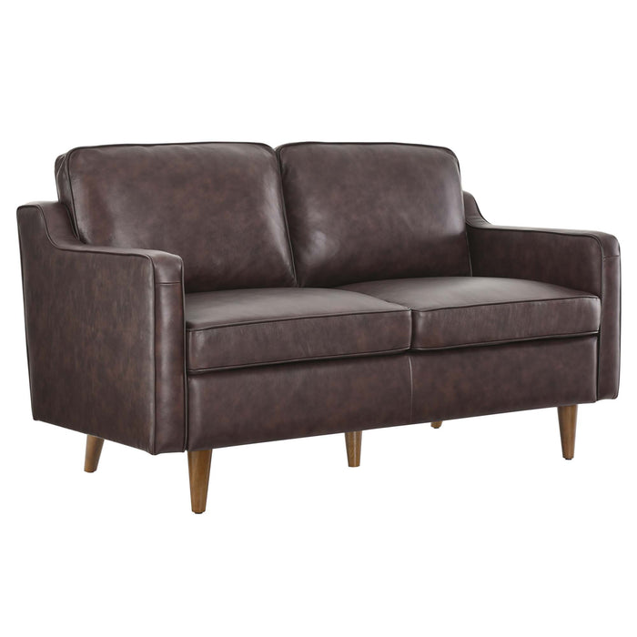 Impart Genuine Leather Loveseat by Modway