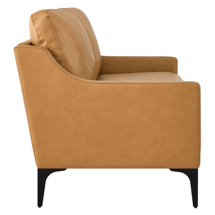 Corland Leather Loveseat by Modway