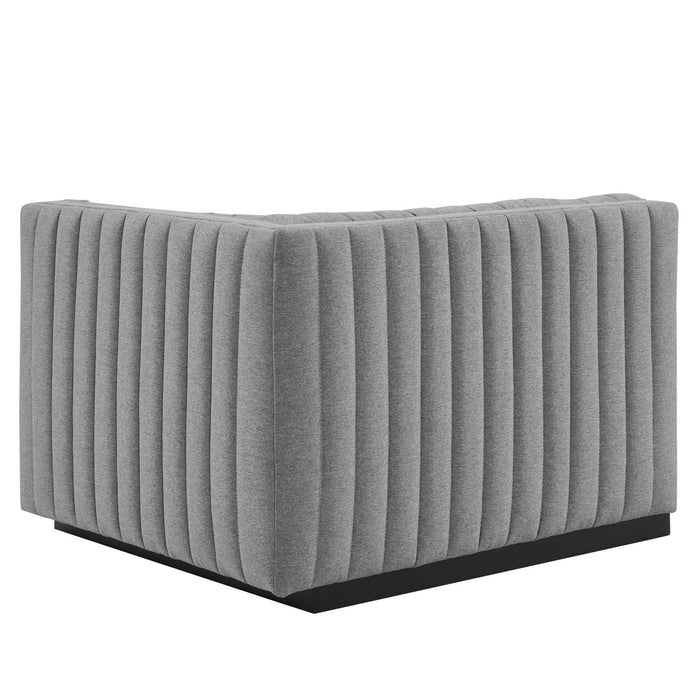 Conjure Channel Tufted Upholstered Fabric Loveseat by Modway