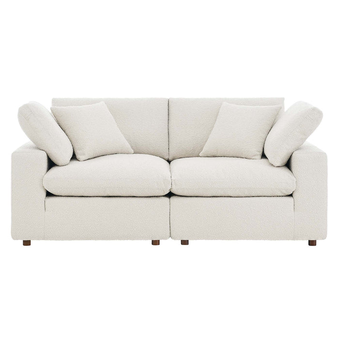 Commix Down Filled Overstuffed Boucle Fabric Loveseat by Modway