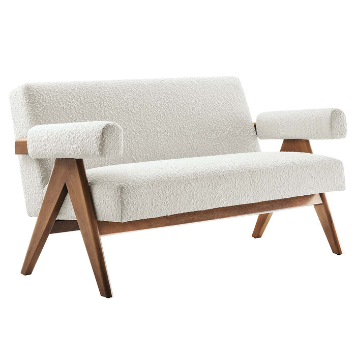 Lyra Boucle Fabric Loveseat by Modway