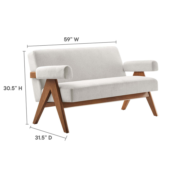 Lyra Fabric Loveseat by Modway