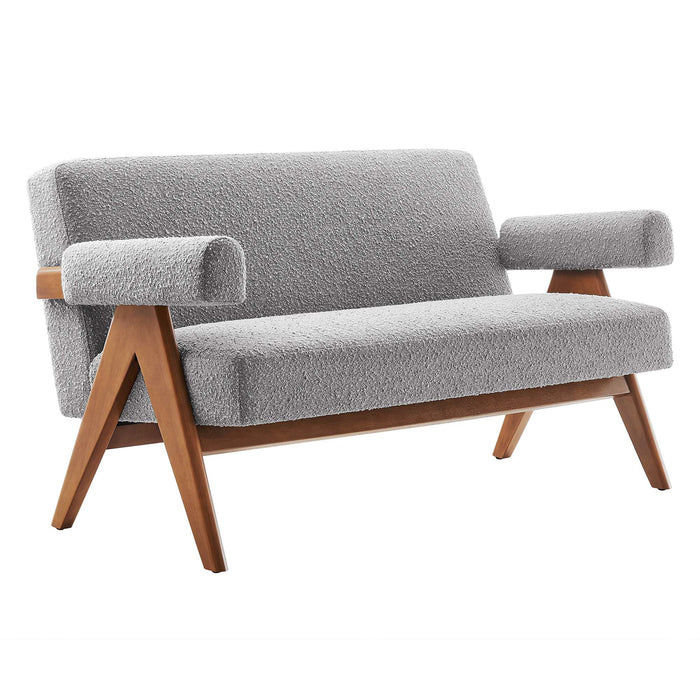 Lyra Boucle Fabric Loveseat by Modway