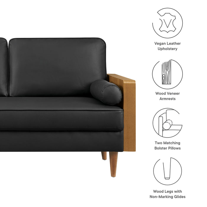 Kellan Vegan Leather Loveseat by Modway