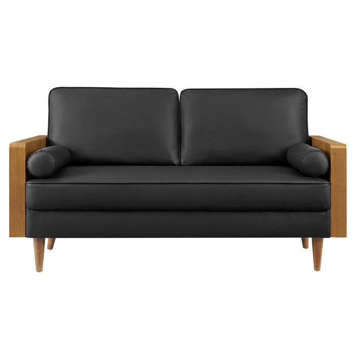 Kellan Vegan Leather Loveseat by Modway