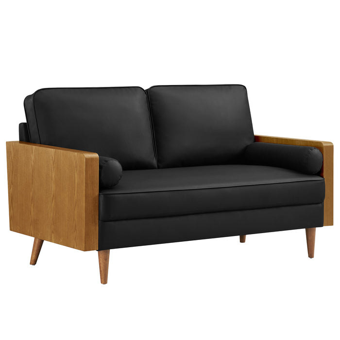 Kellan Vegan Leather Loveseat by Modway