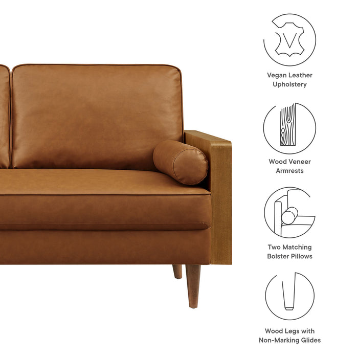 Kellan Vegan Leather Loveseat by Modway