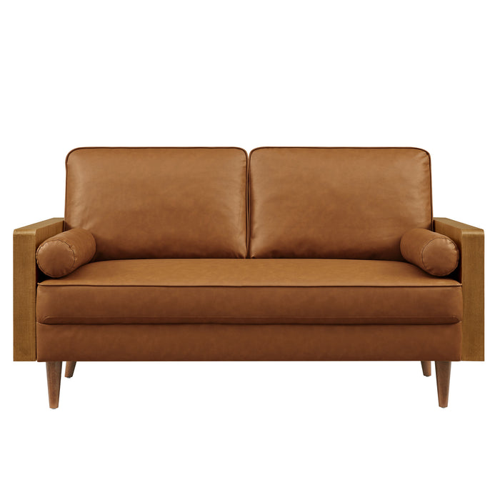 Kellan Vegan Leather Loveseat by Modway