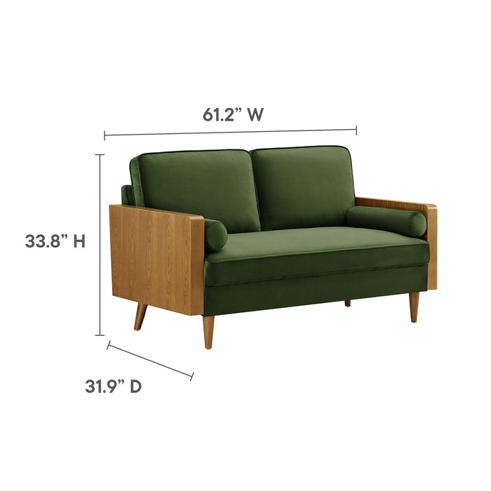 Kellan Performance Velvet Loveseat by Modway