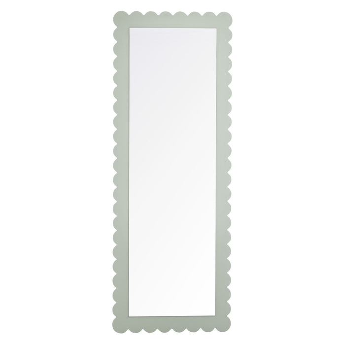 Emmeline Scalloped Rectangle Floor Mirror by Modway