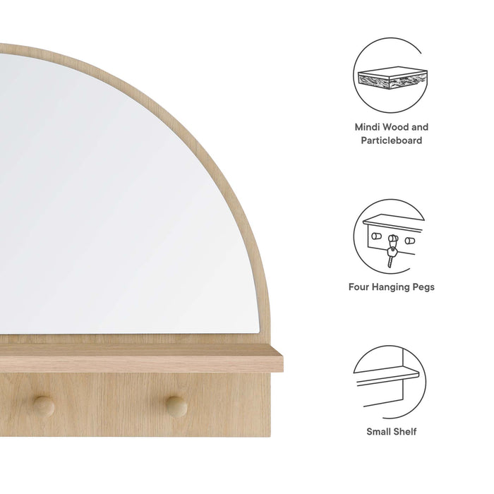 Moonbeam Arched Mirror by Modway