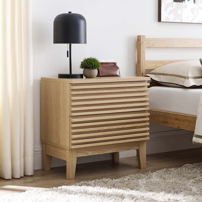 Render Two-Drawer Nightstand by Modway