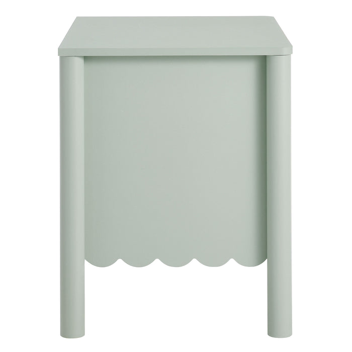 Emmeline Scalloped 2-Drawer Nightstand by Modway