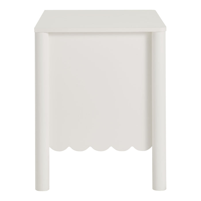 Emmeline Scalloped 2-Drawer Nightstand by Modway