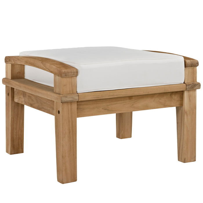 Marina Outdoor Patio Teak Ottoman by Modway