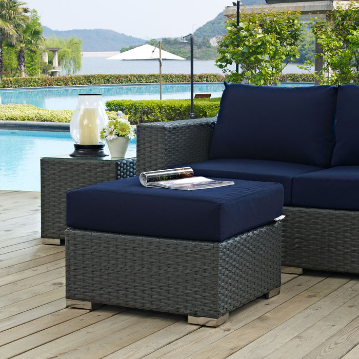 Sojourn Outdoor Patio Sunbrella� Ottoman by Modway