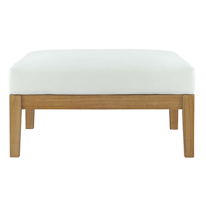 Bayport Outdoor Patio Teak Ottoman by Modway