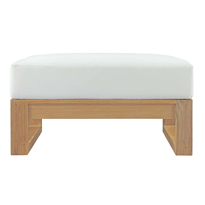 Upland Outdoor Patio Teak Ottoman by Modway