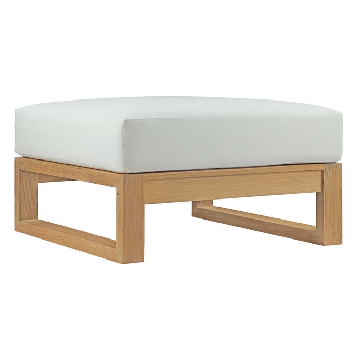 Upland Outdoor Patio Teak Ottoman by Modway