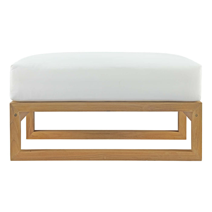 Upland Outdoor Patio Teak Ottoman by Modway