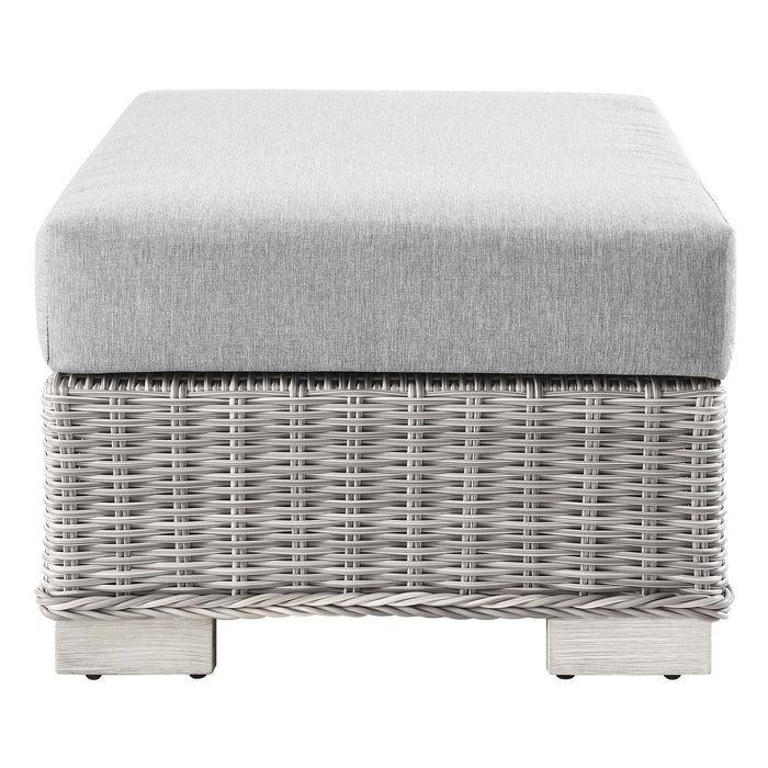 Conway Outdoor Patio Wicker Rattan Ottoman by Modway