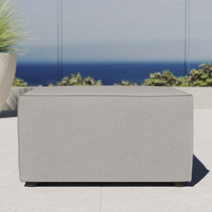 Saybrook Outdoor Patio Upholstered Sectional Sofa Ottoman by Modway