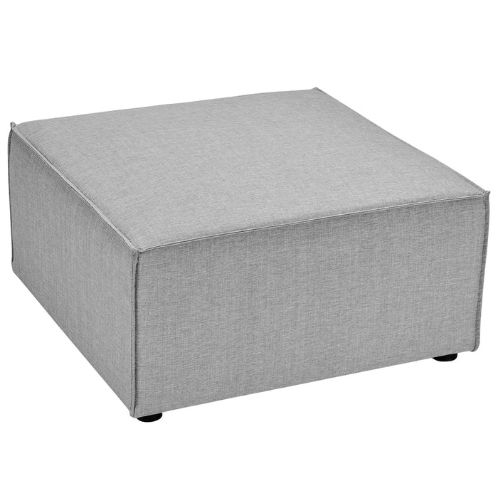 Saybrook Outdoor Patio Upholstered Sectional Sofa Ottoman by Modway