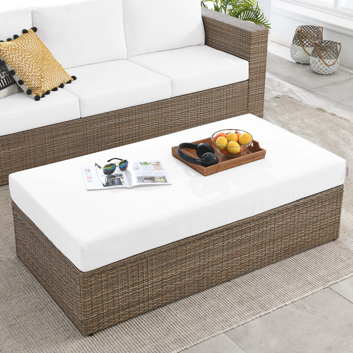 Convene Outdoor Patio Rectangle Ottoman by Modway