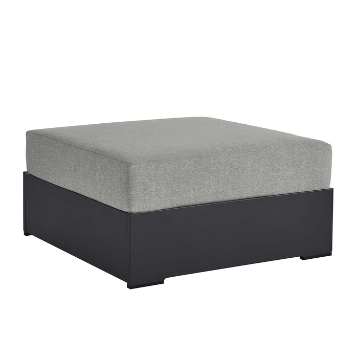 Tahoe Outdoor Patio Powder-Coated Aluminum Ottoman by Modway