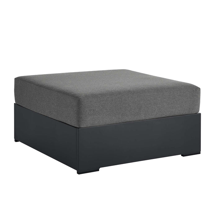 Tahoe Outdoor Patio Powder-Coated Aluminum Ottoman by Modway